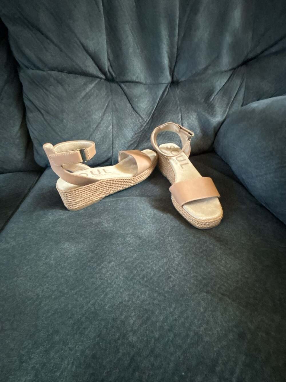 SOUL Naturalizer Gloria Women's Ankle Strap Espadrille Wedge Sandals